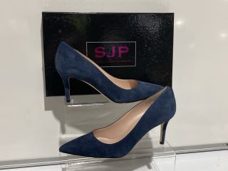 SJP FAWN SU70 COLOUR NAVY SUEDE SIZE 37 TOTAL RRP £255