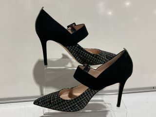 SJP YVETTE SU90 COLOUR VERDE CHECK/BLACK SIZE 40 TOTAL RRP £359