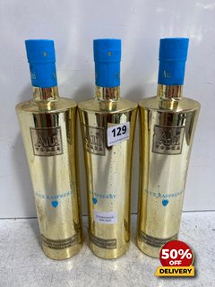 3 X BOTTLES OF AU79 BLUE RASPBERRY VODKA 70CL 35.2% VOL (WE OPERATE A CHALLENGE 25 POLICY. 18+ ID MAY BE REQUIRED UPON COLLECTION/DELIVERY, E.G. A VALID PASSPORT OR PHOTO DRIVING LICENCE): LOCATION -