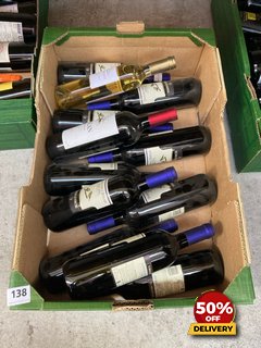 12 X BOTTLES OF ASSORTED WINES TO INCLUDE SANGIOVESE & SYRAH TOSCANA TORREQUERCIE DRY RED WINE 75CL 13% VOL (WE OPERATE A CHALLENGE 25 POLICY. 18+ ID MAY BE REQUIRED UPON COLLECTION/DELIVERY, E.G. A