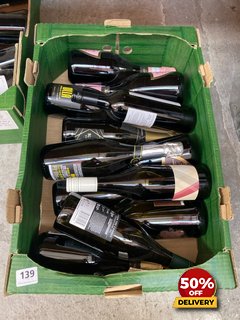 12 X BOTTLES OF ASSORTED WINES TO INCLUDE UNDER THE CANOPY WINEMAKER'S BLEND 2022 75CL 12% VOL (WE OPERATE A CHALLENGE 25 POLICY. 18+ ID MAY BE REQUIRED UPON COLLECTION/DELIVERY, E.G. A VALID PASSPOR