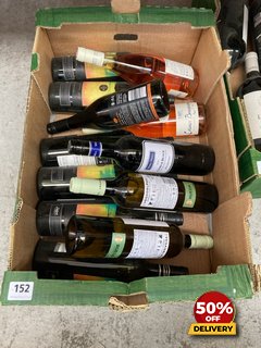 12 X BOTTLES OF ASSORTED WINES TO INCLUDE VEGADELPAS VERDEJO RUEDA DRY WHITE WINE 75CL 13.5% VOL (WE OPERATE A CHALLENGE 25 POLICY. 18+ ID MAY BE REQUIRED UPON COLLECTION/DELIVERY, E.G. A VALID PASSP