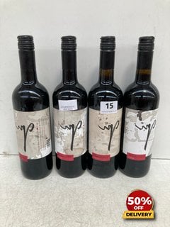 4 X BOTTLES PERIBÁÑEZ VINO DE LA TIERRA DE CASTILLA Y LEÓN 750CL 12.5% VOL (WE OPERATE A CHALLENGE 25 POLICY. 18+ ID MAY BE REQUIRED UPON COLLECTION/DELIVERY, E.G. A VALID PASSPORT OR PHOTO DRIVING L