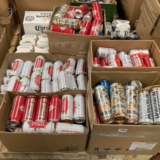 (COLLECTION ONLY) PALLET OF ASSORTED DRINKS TO INCLUDE CRUZCAMPO LAGER 4.4% VOL 440ML ( B.B DATE 31.5.2025 ), WE OPERATE A CHALLENGE 25 POLICY. 18+ ID MAY BE REQUIRED UPON COLLECTIO