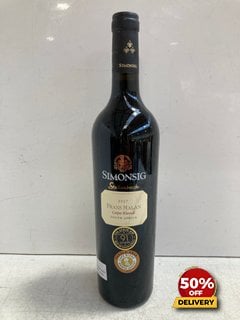 SIMONSIG STELLENBOSCH FRANS MALAN CAPE BLEND SOUTH AFRICA 2017 750ML 14.5% VOL (WE OPERATE A CHALLENGE 25 POLICY. 18+ ID MAY BE REQUIRED UPON COLLECTION/DELIVERY, E.G. A VALID PASSPORT OR PHOTO DRIVI