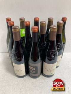 6 X BOTTLES OF VACQUEYRAS DRY RED WINE 2021 75CL 14.5% VOL TO ALSO INCLUDE 6X BOTTLES OF ALMA MORA SELECT RESERVE CHARDONNAY 2022 75CL 13% VOL (WE OPERATE A CHALLENGE 25 POLICY. 18+ ID MAY BE REQUIRE