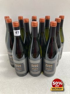 12 X BOTTLES OF ALMA MORA SELECT RESERVE CHARDONNAY 2022 75CL 13% VOL (WE OPERATE A CHALLENGE 25 POLICY. 18+ ID MAY BE REQUIRED UPON COLLECTION/DELIVERY, E.G. A VALID PASSPORT OR PHOTO DRIVING LICENC