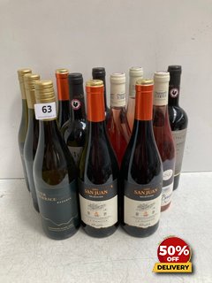 12 X BOTTLES OF ASSORTED WINE TO INCLUDE SERTOSCO CHIANTI CLASSICO RISERVA 2020 75CL 13.5% VOL (WE OPERATE A CHALLENGE 25 POLICY. 18+ ID MAY BE REQUIRED UPON COLLECTION/DELIVERY, E.G. A VALID PASSPOR