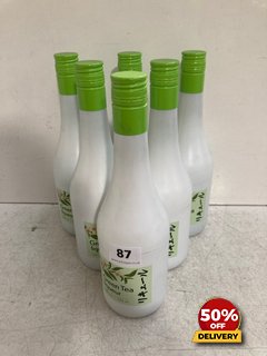 6 X BOTTLES OF GREEN TEA LIQUEUR 700ML 15% VOL (WE OPERATE A CHALLENGE 25 POLICY. 18+ ID MAY BE REQUIRED UPON COLLECTION/DELIVERY, E.G. A VALID PASSPORT OR PHOTO DRIVING LICENCE): LOCATION - BR19