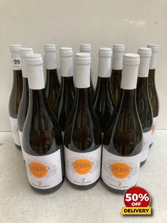 12 X BOTTLES OF ZIBIBBO TERRE SICILIANE DRY WHITE WINE 2022 75CL 12.5% VOL (WE OPERATE A CHALLENGE 25 POLICY. 18+ ID MAY BE REQUIRED UPON COLLECTION/DELIVERY, E.G. A VALID PASSPORT OR PHOTO DRIVING L