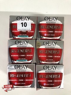 6 X OLAY REGENERIST HYDRATE-FIRM-RECOVER FACE CREAM