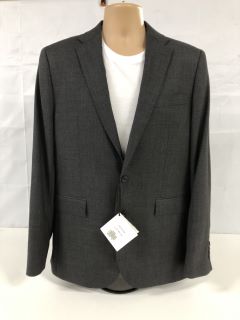 JOHN LEWIS S100 BIRDSEYE'S REGULAR FIT SUIT JACKET - GREY - SIZE: 42L - RRP.£170 (SUIT JACKET ONLY) (682690)