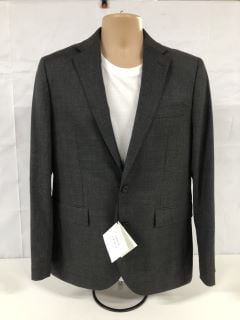 JOHN LEWIS S100 BIRDSEYE'S REGULAR FIT SUIT JACKET - GREY - SIZE: 40R - RRP.£170 (SUIT JACKET ONLY) (682690)