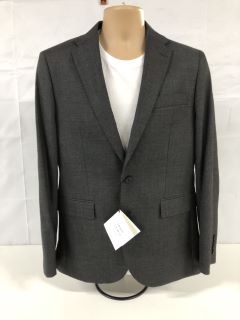 JOHN LEWIS S100 BIRDSEYE'S REGULAR FIT SUIT JACKET - GREY - SIZE: 40R - RRP.£170 (SUIT JACKET ONLY) (682690)