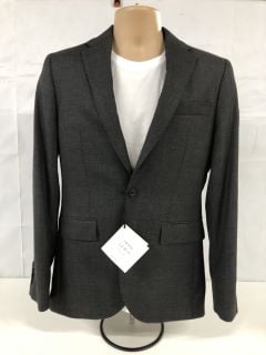 JOHN LEWIS S100 BIRDSEYE'S REGULAR FIT SUIT JACKET - GREY - SIZE: 36R - RRP.£170 (SUIT JACKET ONLY)(682690)