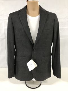 JOHN LEWIS S100 BIRDSEYE'S REGULAR FIT SUIT JACKET - GREY - SIZE: 36R - RRP.£170 (SUIT JACKET ONLY) (682690)