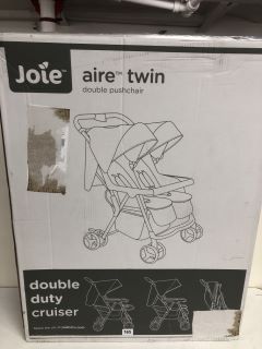 JOIE AIRE TWIN DOUBLE PUSHCHAIR - DARK PEWTER - RRP.£200