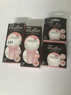 4 X WILKINSON SWORD INTUITION PRODUCTS INC. WILKINSON SWORD INTURUTION 2-IN-1 ULTRA MOISTURE RAZOR