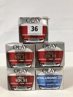 5 X OLAY BEAUTY PRODUCTS INC. OLAY REGENERIST HYALURONIC 24 +VITAMIN B5 HYDRATE-NOURISH-BOOST DAY GEL