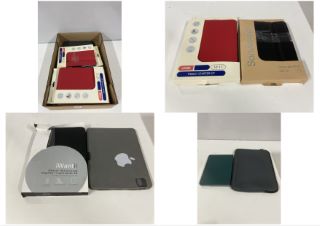 BOX OF VARIOUS TABLET CASES