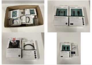 BOX OF SANDSTROM HDMI CABLES