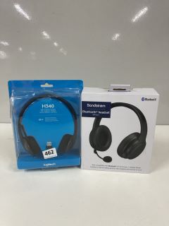 LOGITECH H340 HEADSET & SANDSTROM BLUETOOTH HEADSET