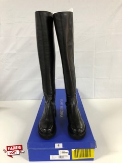 STUART WEITZMAN 5050 LIFT BLACK BOOTS - SIZE: 7 - RRP.£750 (682147)