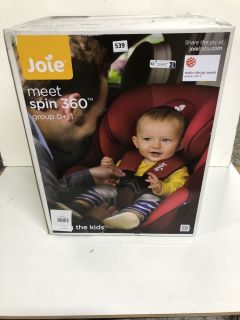 JOIE MEET SPIN 360 GROUP 0+/1 CHILD CAR SEAT - EMBER - RRP.£230