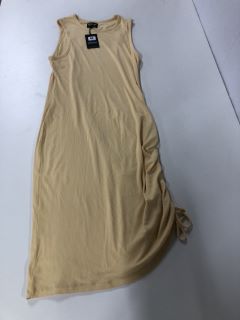 BARBOUR INTERNATIONAL LORMIMER MIDI DRESS - YELLOW - SIZE:18 - RRP.£69 (682731)