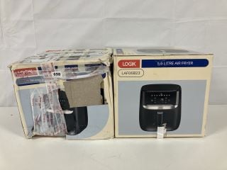 2 X LOGIK 5.6 LITRE AIR FRYER