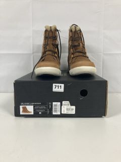 SOREL EXPLORER II JOAN FAUX FUR WP VELVET TAN FAWN BOOTS - SIZE : 5 (6821653)