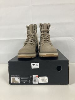 SOREL LENNOX LACE STKD WP OMEGA TAUPE GUM 2 BOOTS - SIZE : 5 (6821653)