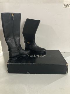 RALPH LAUREN BRITTANEY BO TAL POLO BLACK - SIZE 6 - RRP £269.00 (686951)