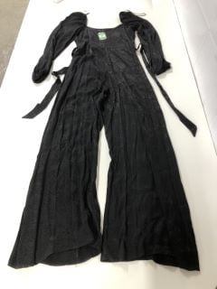 NOBODY'S CHILD LETTIE JUMPSUIT - BLACK - SIZE: 12 - RRP.£75