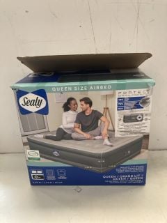 SEALY QUEEN SIZE AIRBED WITH BUILT-IN AC PUMP