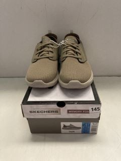 SKECHERS MEMORY FOAM TAUPE MENS UK SIZE: 12