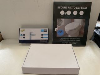 3 X BATHROOM ITEMS INC SECURE FIX TOILET SEAT