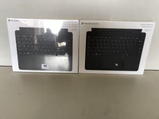 2 X MICROSOFT SURFACE PRO SIGNATURE KEYBOARD WITH SLIMP PEN 2