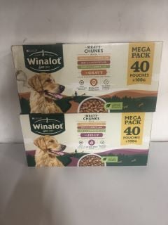 2 X PACKS OF WINALOT MEATY CHUNKS (BB:06/26)