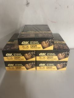 5 X OPTIMUM NUTRITION CRISPY PROTEIN BAR (BB:09/2024)