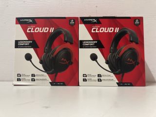 2 X HYPER X CLOUD II WIRED GAMING HEADSET