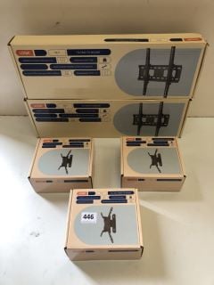 5 X LOGIK TV MOUNTS INC TILT AND SWING TV MOUNT