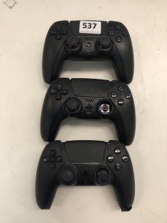 3 X SONY PLAYSTATION DUALSENSE WIRELESS CONTROLLER