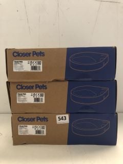 3 X CLOSER PETS AUTOMACTIC PET FEEDER