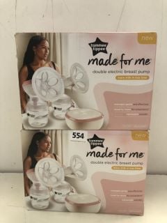 2 X TOMMEE TIPPEE MADE FOR ME DOUBLE ELECTRIC BREAST PUMPS