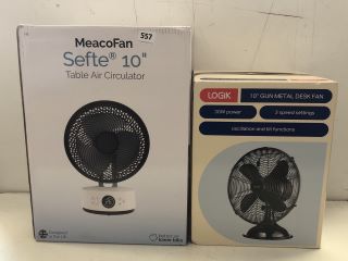 2 X FANS INC MEACOFAN SEFTE 10" TBALE AIR CIRCULATOR