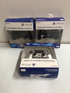 3 X SONY PS4 DUALSHOCK 4 WIRELESS CONTROLLER