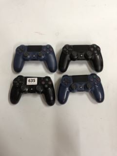 4 X SONY PS4 DUALSHOCK 4 WIRELESS CONTROLLER