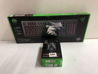 2 X RAZER ITEMS INC CYNOSA V2 TRUE RGB GAMING KEYBOARD