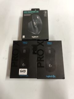 3 X LOGITECH MOUSES INC PRO X SUPERLIGHT